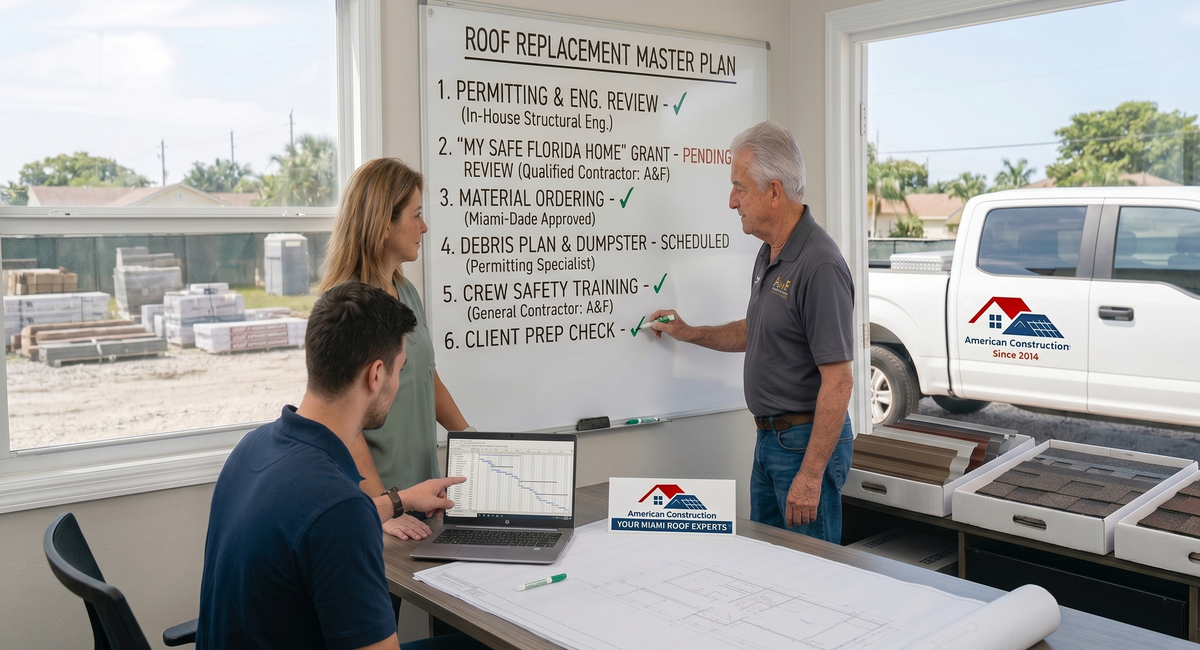 How to Prepare for a Roof Replacement in Miami
