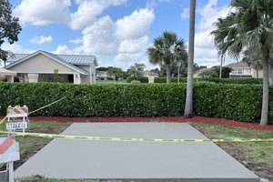 Concrete Pad for Tool Shed